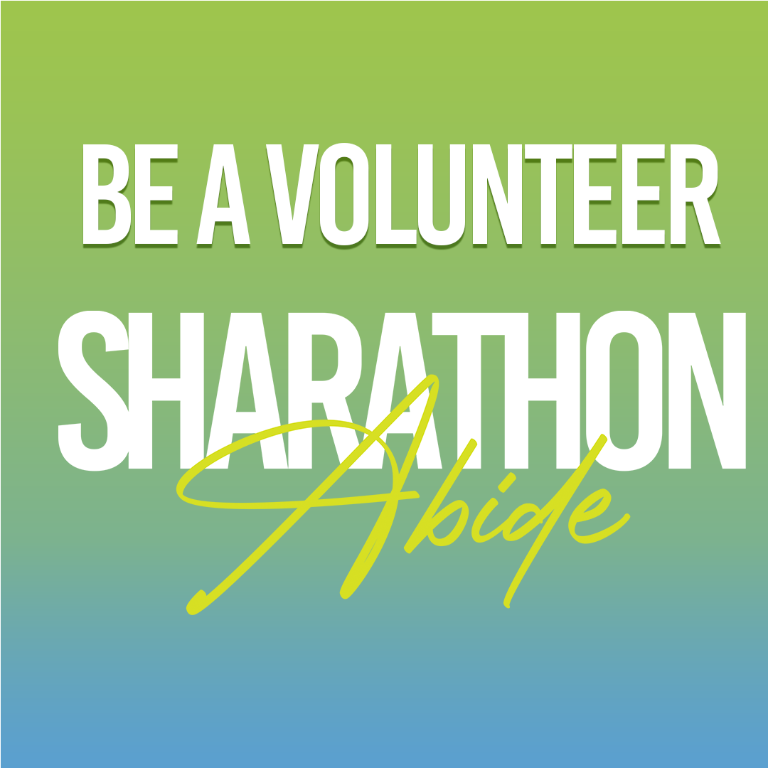 Image promoting volunteering for KVMV during the 2025 Sharathon