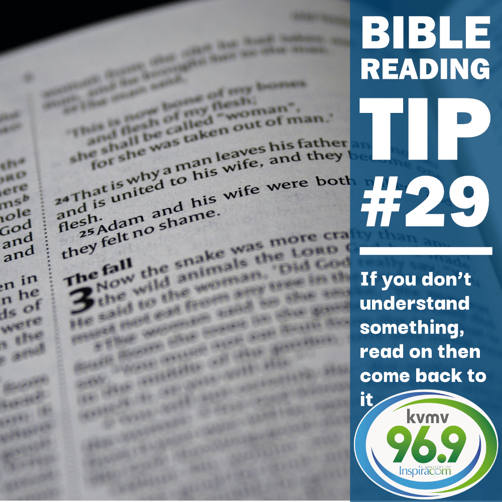 Bible Reading Tip #29